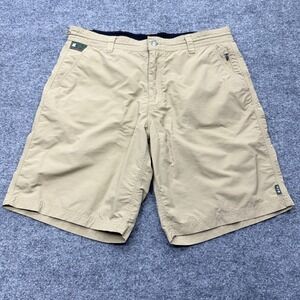 Howler Bros Horizon Hybrid Shorts Mens 35 Khaki Tan Ripstop Performance Fishing